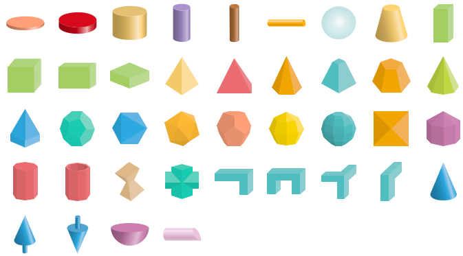 Formes de géométrie 3D