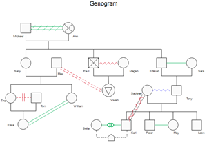 Emotional Relationship Genogram Template