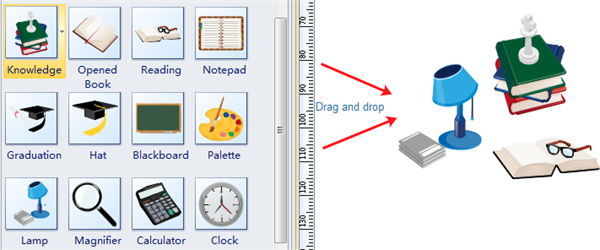 drag and drop clip art