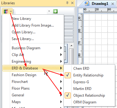 open erd database template