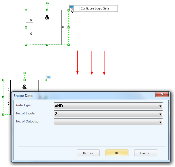 Set Logic Gate Symbols