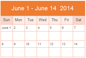 Week calendar