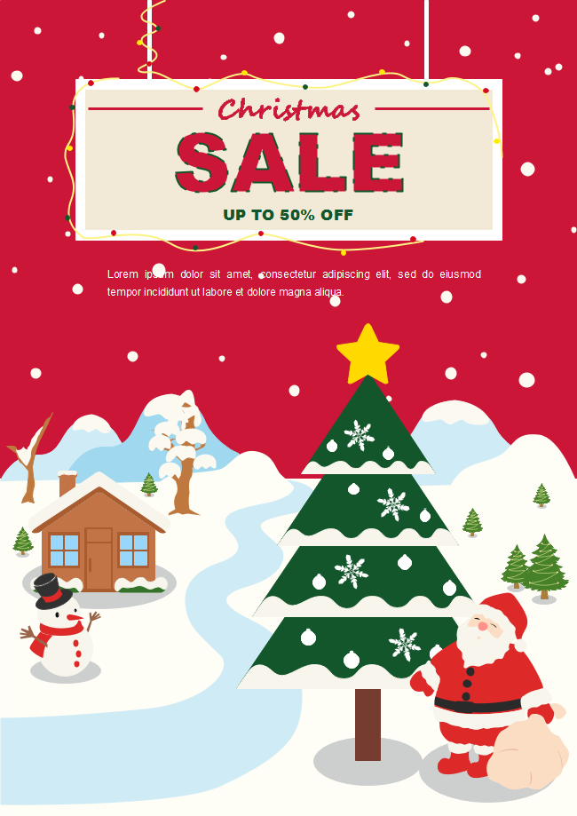 Christmas Sale Poster