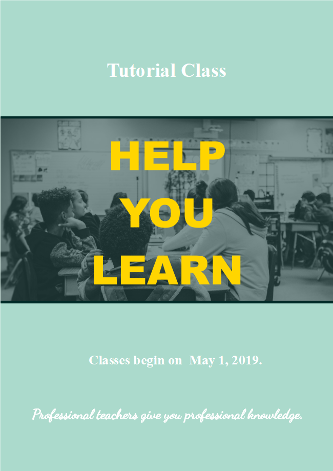 Tutorial Class Flyer
