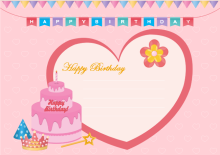 Cute Girl Children's Day Card