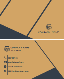 Turquoise Triangles Business Card