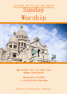 Sunday Church Invitation