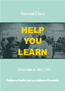Tutorial Class Flyer